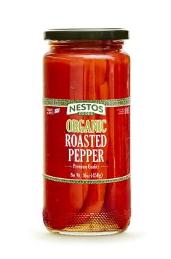 Organic roasted pepper, 500ml (450g)