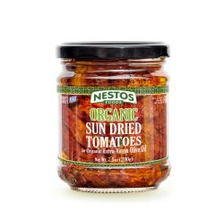 Organic Sun Dried Tomatoes in Organic Extra Virgin Olive Oil, Net weight 7.05 oz (200g)