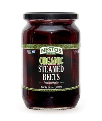 Organic Steamed Beets, Premium Quality, Net weight 24.7oz (700 g)