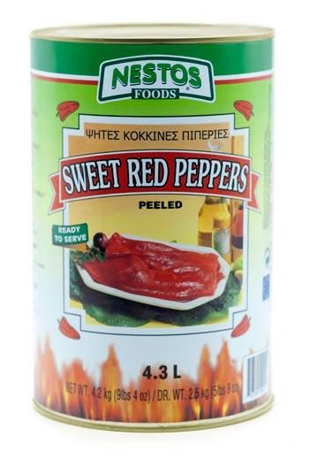 roasted red peppers a12 tin